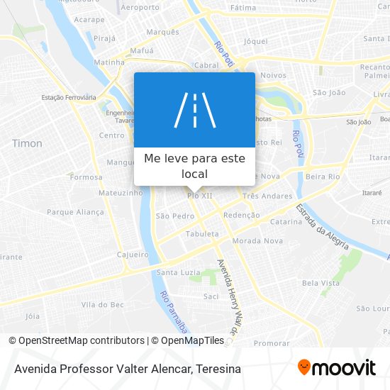 Avenida Professor Valter Alencar mapa