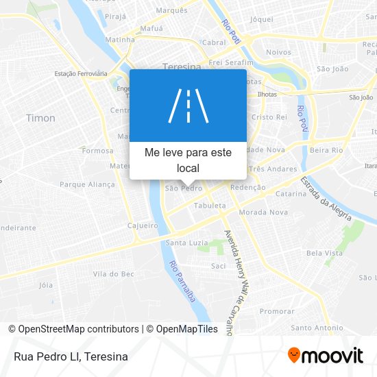 Rua Pedro Ll mapa
