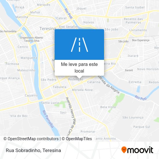 Rua Sobradinho mapa