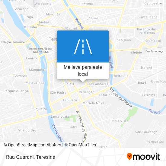 Rua Guarani mapa