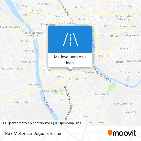 Rua Motorista Joça mapa