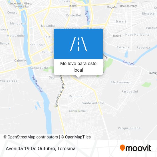 Avenida 19 De Outubro mapa