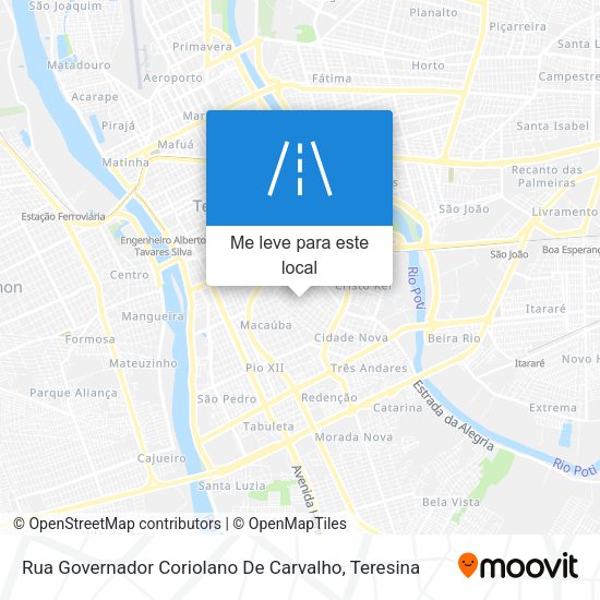 Rua Governador Coriolano De Carvalho mapa