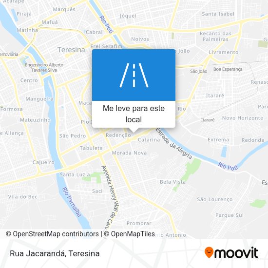 Rua Jacarandá mapa