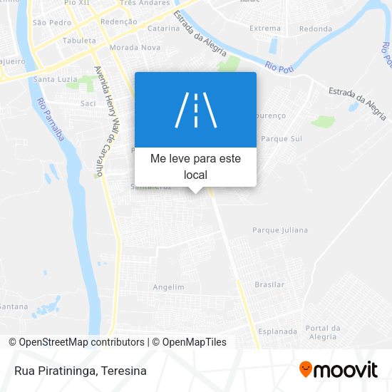 Rua Piratininga mapa