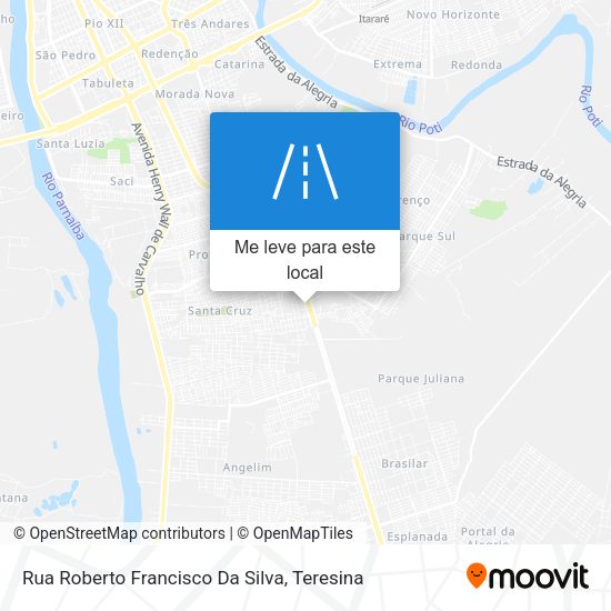 Rua Roberto Francisco Da Silva mapa
