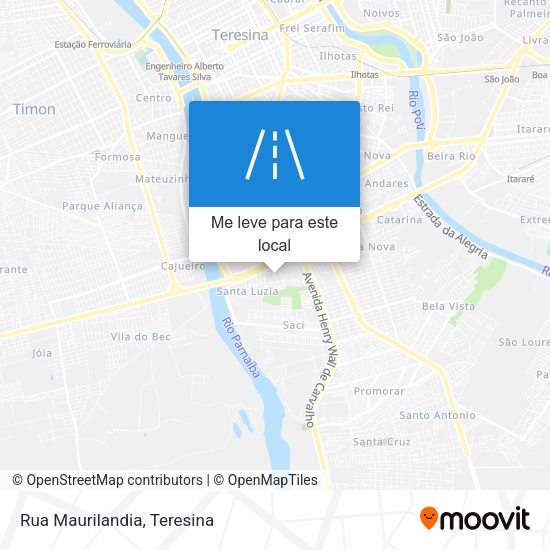 Rua Maurilandia mapa