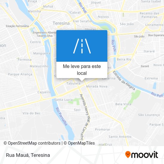 Rua Mauá mapa
