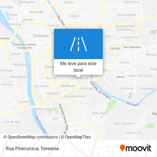 Rua Piracuruca mapa