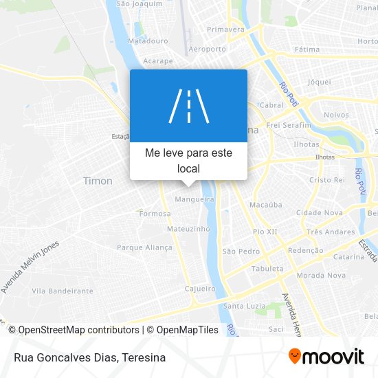 Rua Goncalves Dias mapa