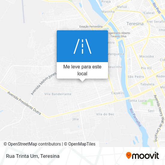 Rua Trinta Um mapa