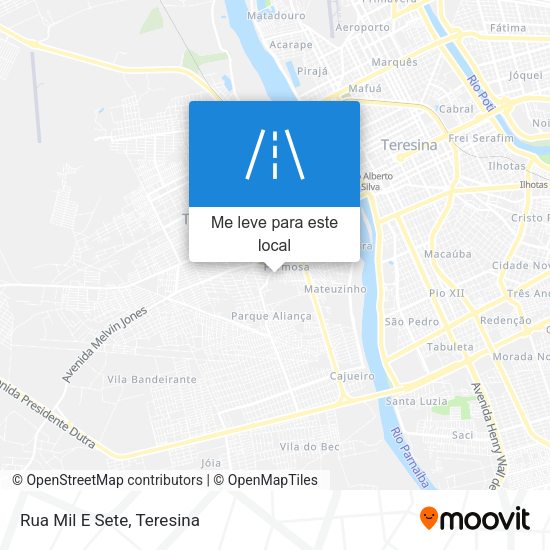 Rua Mil E Sete mapa