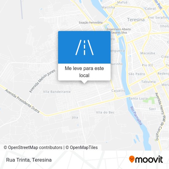 Rua Trinta mapa