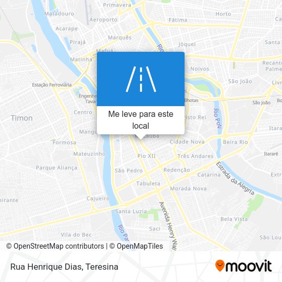 Rua Henrique Dias mapa