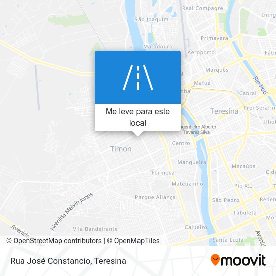 Rua José Constancio mapa