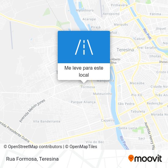 Rua Formosa mapa