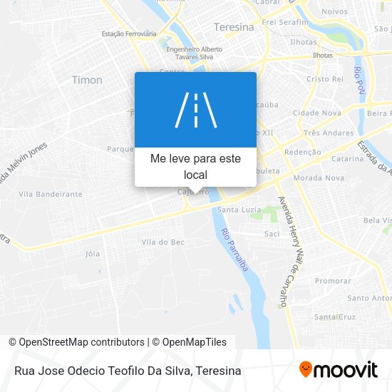 Rua Jose Odecio Teofilo Da Silva mapa