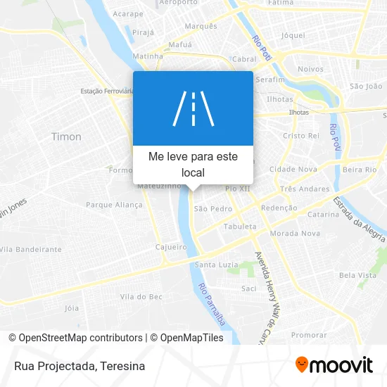 Rua Projectada mapa