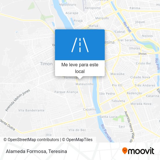 Alameda Formosa mapa
