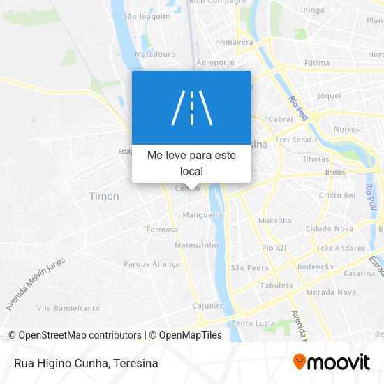 Rua Higino Cunha mapa