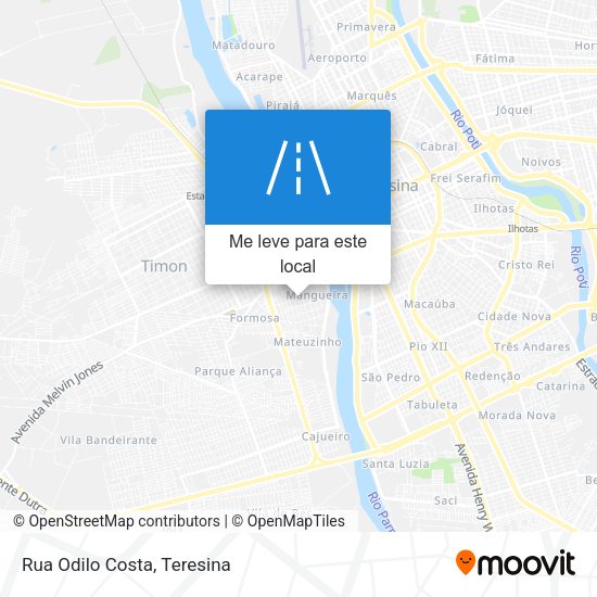 Rua Odilo Costa mapa