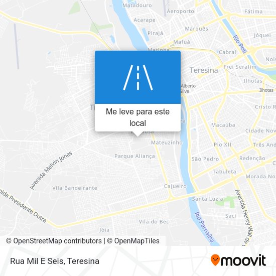 Rua Mil E Seis mapa