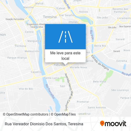 Rua Vereador Dionisio Dos Santos mapa