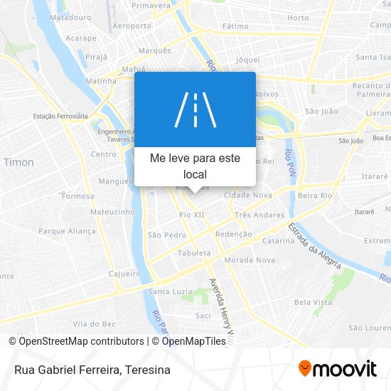 Rua Gabriel Ferreira mapa