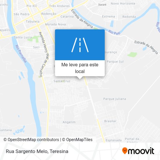 Rua Sargento Melo mapa