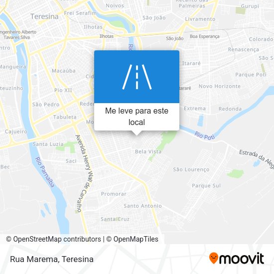 Rua Marema mapa
