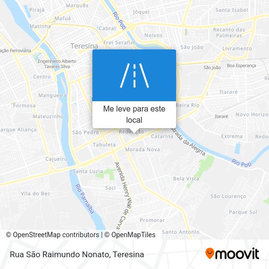 Rua São Raimundo Nonato mapa
