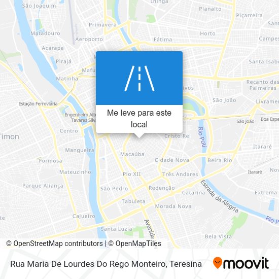 Rua Maria De Lourdes Do Rego Monteiro mapa