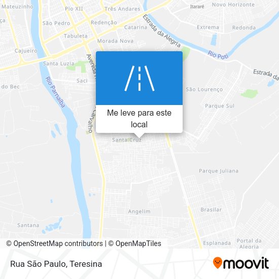 Rua São Paulo mapa