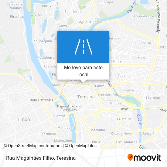 Rua Magalhães Filho mapa