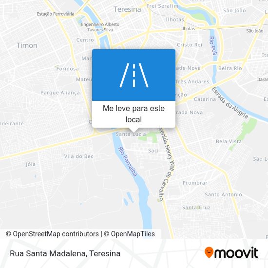 Rua Santa Madalena mapa