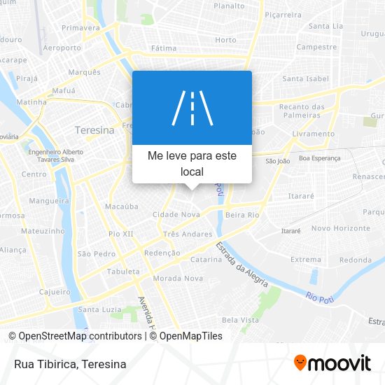 Rua Tibirica mapa