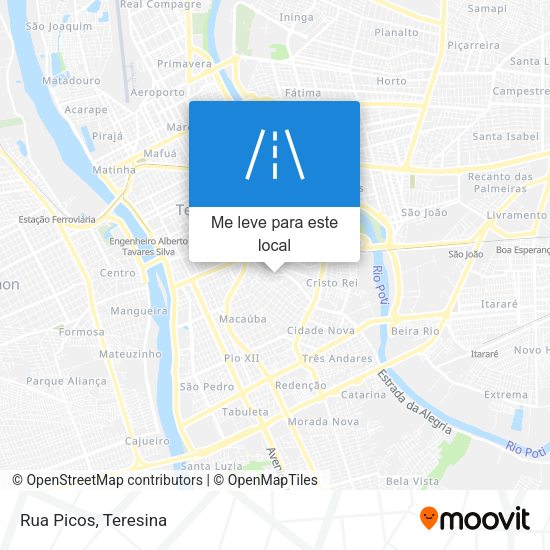 Rua Picos mapa