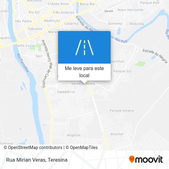 Rua Mirian Veras mapa