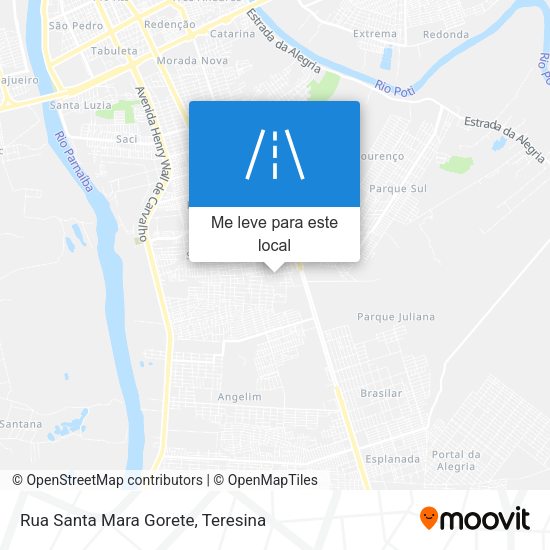 Rua Santa Mara Gorete mapa