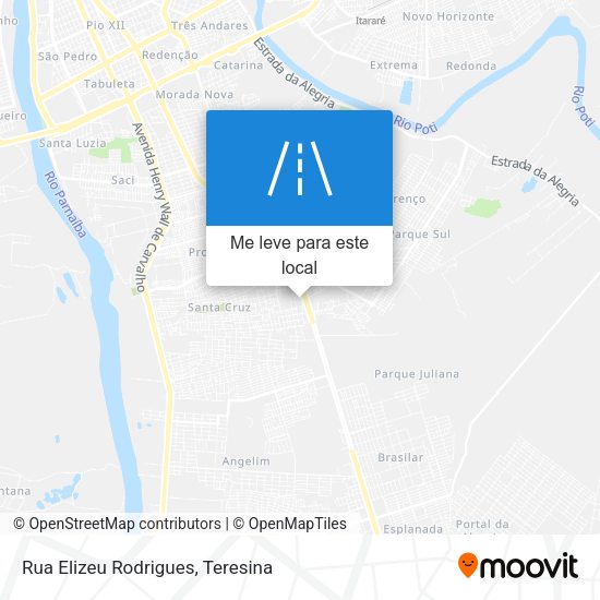 Rua Elizeu Rodrigues mapa