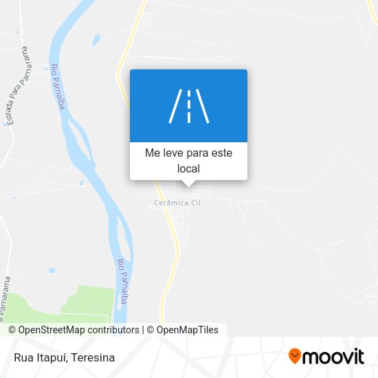 Rua Itapuí mapa