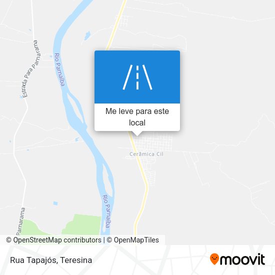 Rua Tapajós mapa