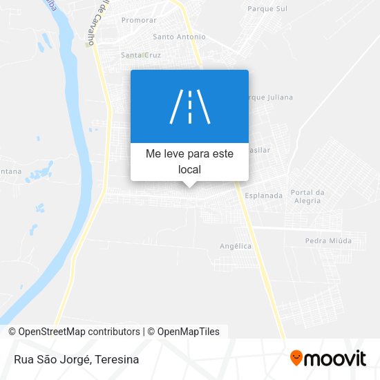 Rua São Jorgé mapa