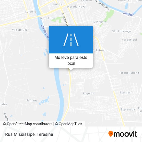 Rua Mississipe mapa
