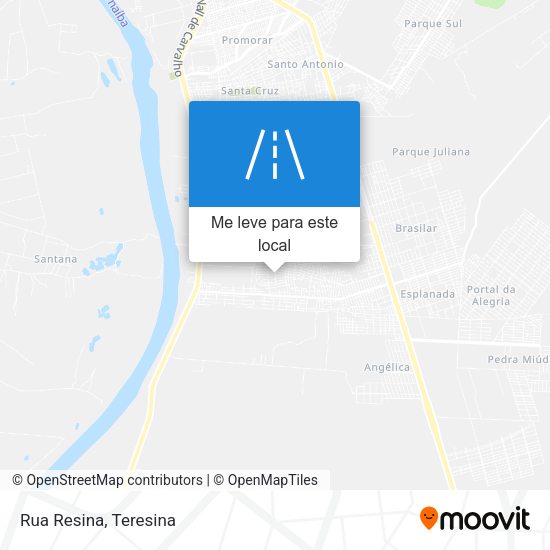 Rua Resina mapa