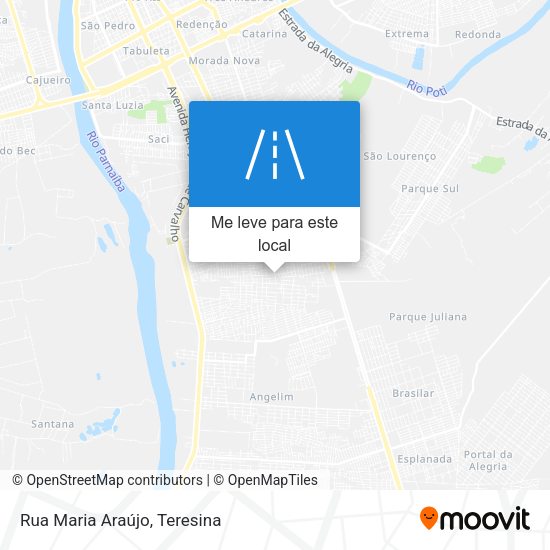 Rua Maria Araújo mapa