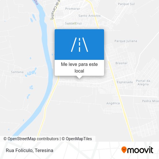 Rua Folículo mapa