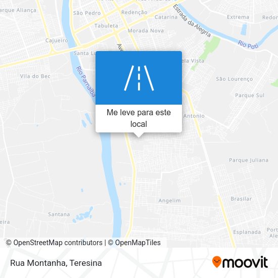 Rua Montanha mapa
