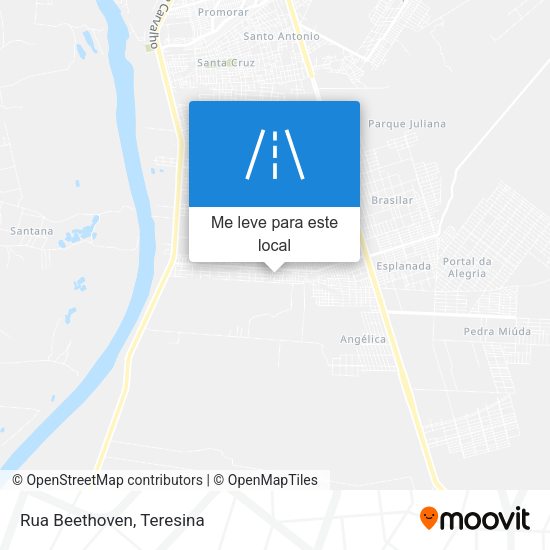 Rua Beethoven mapa