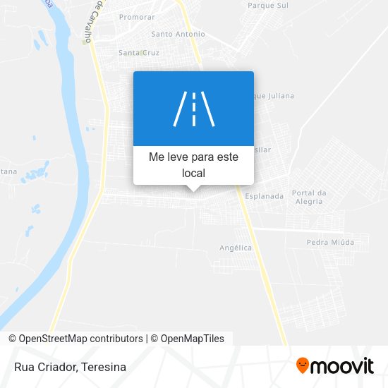 Rua Criador mapa